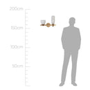 Arandela Akemi Dourada com 2 Cúpulas de Vidro para 2 LED G9 VL017-MG Starlux ST2534-Starlux-Starlumen