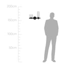 Arandela Akemi Preto com 2 Cúpulas de Vidro para 2 LED G9 VL017-BK Starlux ST2534-Starlux-Starlumen