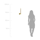 Arandela Anakin Ouro Fosco e Âmbar LED 3W Branco Quente ZR150-AGD Starlux ST2640-Starlux-Starlumen