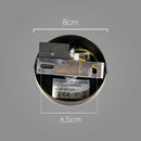 Arandela Apple Preta e Globo em Vidro Ambar AR-31098-BA Starlux St1712-Starlux-Starlumen