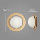 Arandela Artemis Ouro Fosco Globo em Vidro P/ LED G9 VL010-MG Starlux ST2528-Starlux-Starlumen