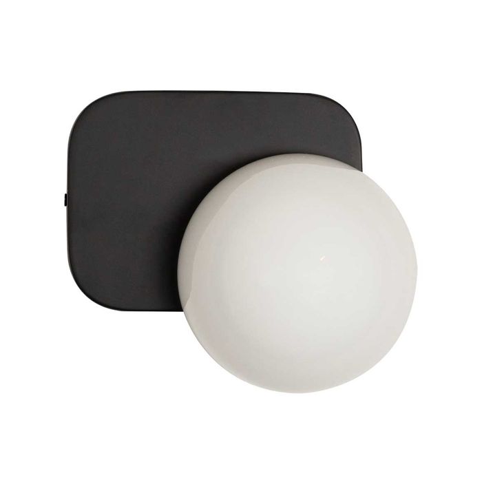 Arandela Artemis Preta Globo Vidro para G9 VL006-BK Starlux ST2518