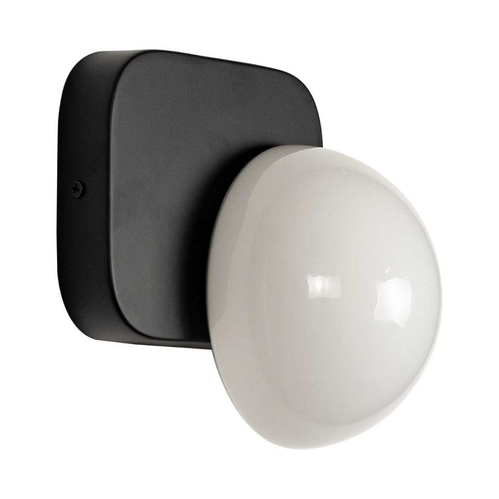 Arandela Artemis Preta Globo Vidro para G9 VL006-BK Starlux ST2518