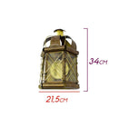 Arandela Artesanal Ouro Velho Latão Rainha 34cm 015 St1439-Starlumen-