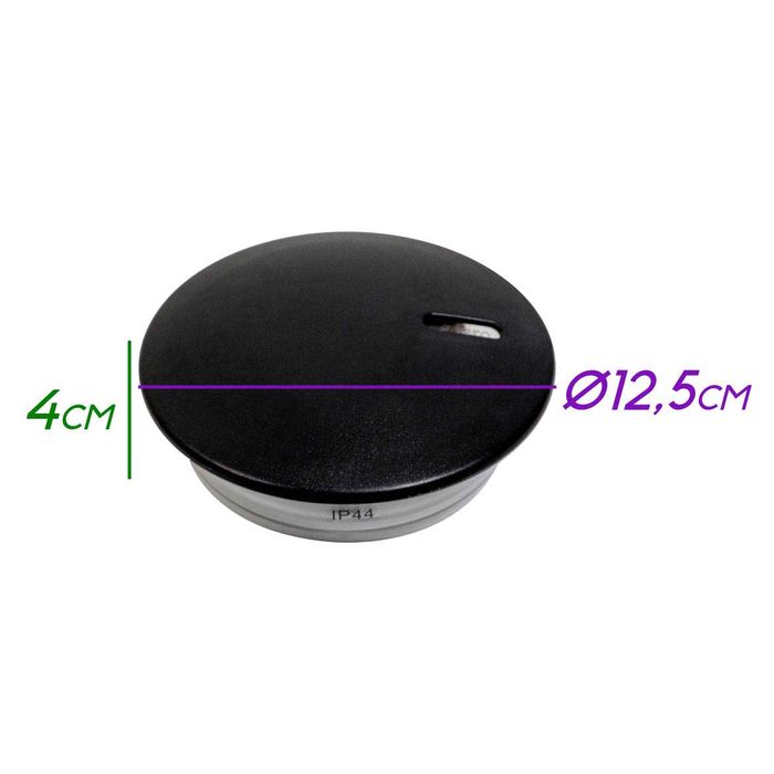 Arandela Balizador Code Preta LED Integrado 1,8W 4000k 71527 PT ST1808-Starlux-Starlumen