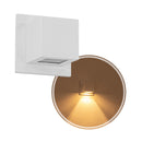 Arandela Box Cubo Pequena 1 Facho Parede Muro St1319-Starlumen-Branco-