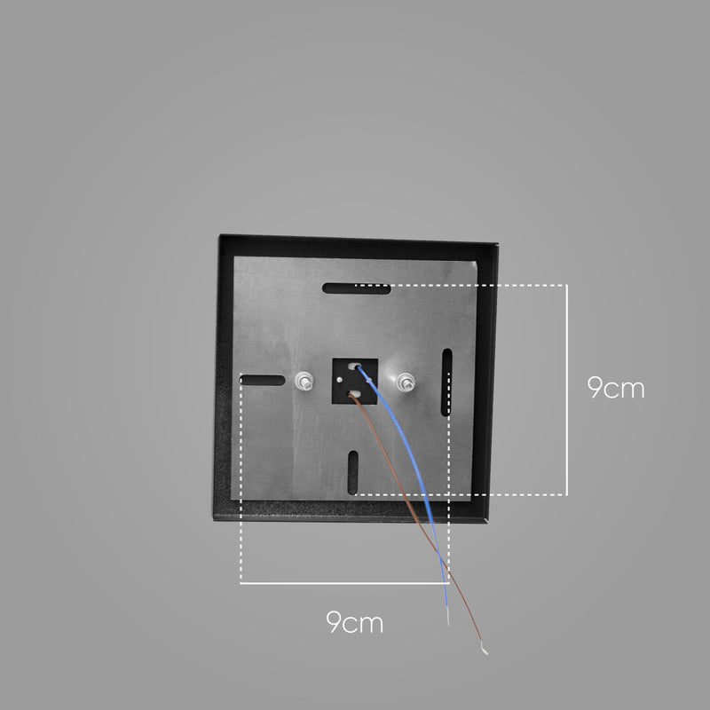 Arandela Box Cubo Pequena 2 Fachos Parede Muro St1318-Starlumen-