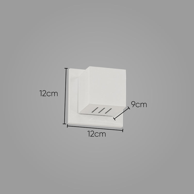 Arandela Box Cubo Pequena 6 Fachos Parede Muro St1317-Starlumen-
