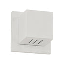 Arandela Box Cubo Pequena 6 Fachos Parede Muro St1317-Starlumen-Branco-
