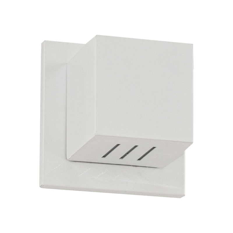 Arandela Box Cubo Pequena 6 Fachos Parede Muro St1317-Starlumen-Branco-