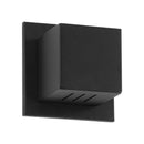 Arandela Box Cubo Pequena 6 Fachos Parede Muro St1317-Starlumen-Preto-