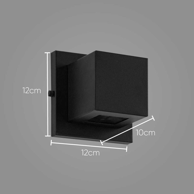 Arandela Box Lindo Efeito 2 Fachos Muro Parede Externa St891-Starlumen-