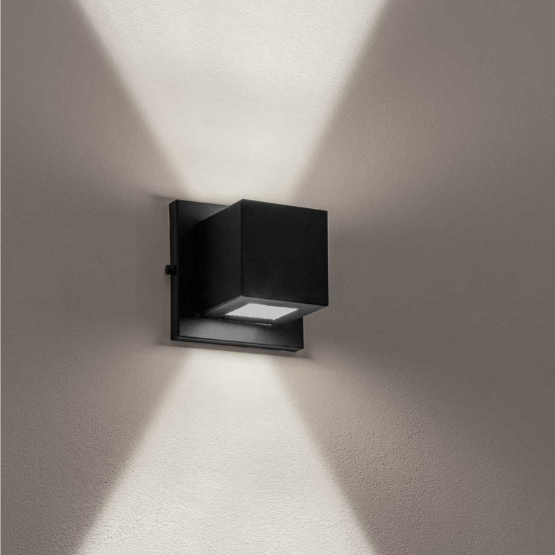 Arandela Box Lindo Efeito 2 Fachos Muro Parede Externa St891-Starlumen-
