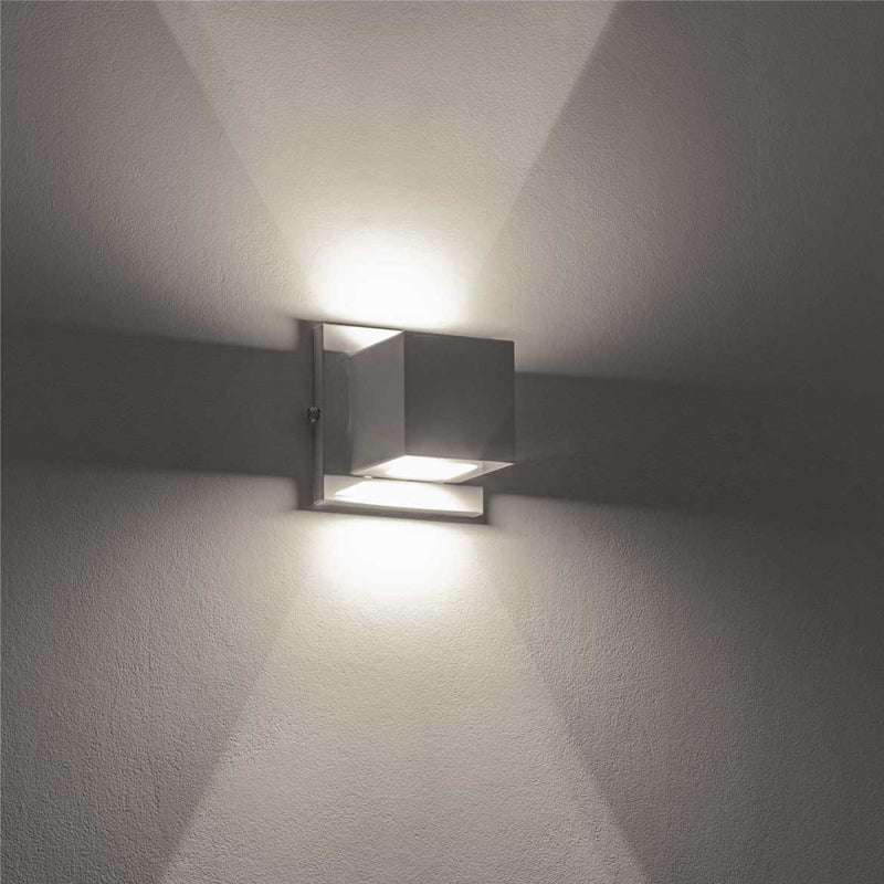 Arandela Box Lindo Efeito 2 Fachos Muro Parede Externa St891-Starlumen-