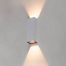 Arandela Branca Efeito 2 Fachos Duo Led 5w 3000k Ip65 DS9839 St2188-Starlumen-