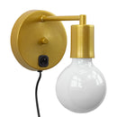 Arandela Cabeceira Parede Quarto Moderna Dourada P/ E27 ST2684-Starlumen-