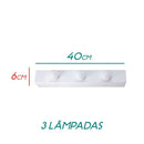 Arandela Camarim Retrô 40cm P/ 3 Lâmpada Bolinha E27 St509