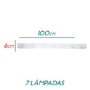 Arandela Camarim Retrô 100cm P/ 7 Lâmpada E27 Bolinha St533-Starlumen-