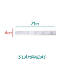 Arandela Camarim Retrô 71cm P/ 5 Lâmpada Bolinha E27 St513-Starlumen-