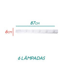 Arandela Camarim Retrô 87cm P/ 6 Lâmpada E27 Bolinha St523-Starlumen-