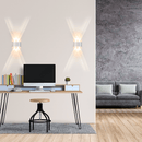 Arandela Clessidra Branca LED 4W 3000K IP65 Opus Efeito Luz ST2643-Opus-Starlumen