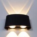 Arandela Clessidra Preta LED 4W 3000K IP65 Opus Efeito Luz ST2643-Opus-Starlumen