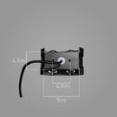 Arandela Clessidra Preta LED 4W 3000K IP65 Opus Efeito Luz ST2643-Opus-Starlumen