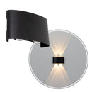 Arandela Clessidra Preta LED 4W 3000K IP65 Opus Efeito Luz ST2643-Opus-Starlumen