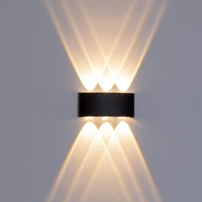 Arandela Clessidra Preto LED 6W 3000K IP65 Opus ST2645-Opus-Starlumen
