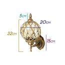 Arandela Colonial Alumínio Vintage Retro Ouro Velho OV-AC804P St804p-Biancoluce-Starlumen