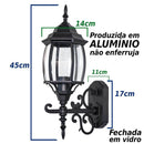 Arandela Colonial Em Alumínio E27 Vintage Retro AC205P ST205P-Biancoluce-Starlumen