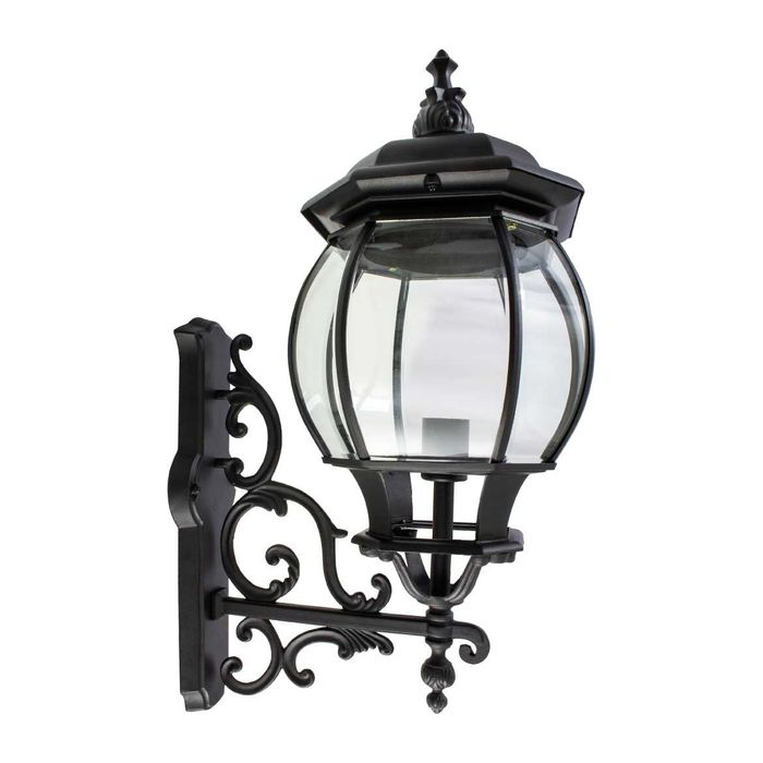 Arandela Colonial Grande Alumínio Preta Vintage 68cm PT-AC201P-G St1480