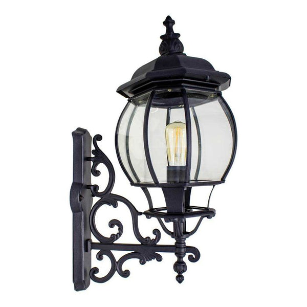 Arandela Colonial Grande Alumínio Preta Vintage 68cm PT-AC201P-G St1480