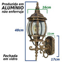 Arandela Colonial Ouro Velho E27 Vintage Retro SBGD-AC201P-P St201pp-Biancoluce-Starlumen