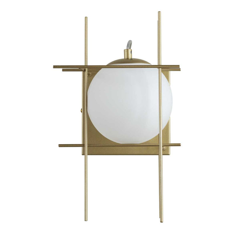 Arandela Dix Moderna Dourado e Branco P/ G9 RE018G Bella ST2817-Bella Iluminação-Starlumen