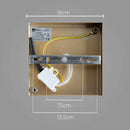 Arandela Dix Moderna Dourado e Branco P/ G9 RE018G Bella ST2817-Bella Iluminação-Starlumen