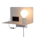 Arandela Ele Branco (c)35cm (l)19.5cm (a)26cm 1xe27 40w - ML008W - Bella Iluminação-Bella Iluminação-Starlumen