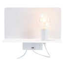 Arandela Ele Branco (c)35cm (l)19.5cm (a)26cm 1xe27 40w - ML008W - Bella Iluminação-Bella Iluminação-Starlumen