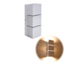 Arandela Focos Fachos Frisos 30cm P/ 2 Lâmpadas E27 St1286-Starlumen-Branco-