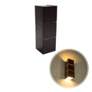 Arandela Focos Fachos Frisos 30cm P/ 2 Lâmpadas E27 St1286-Starlumen-Marrom-