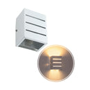 Arandela Frisada Luminária Externa Interna Alúminio St298-Starlumen-Branco-