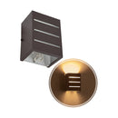 Arandela Frisada Luminária Externa Interna Alúminio St298-Starlumen-Marrom-