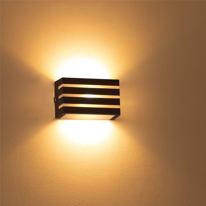 Arandela Frisada Policarbonato Parede Muro St641-Starlumen-