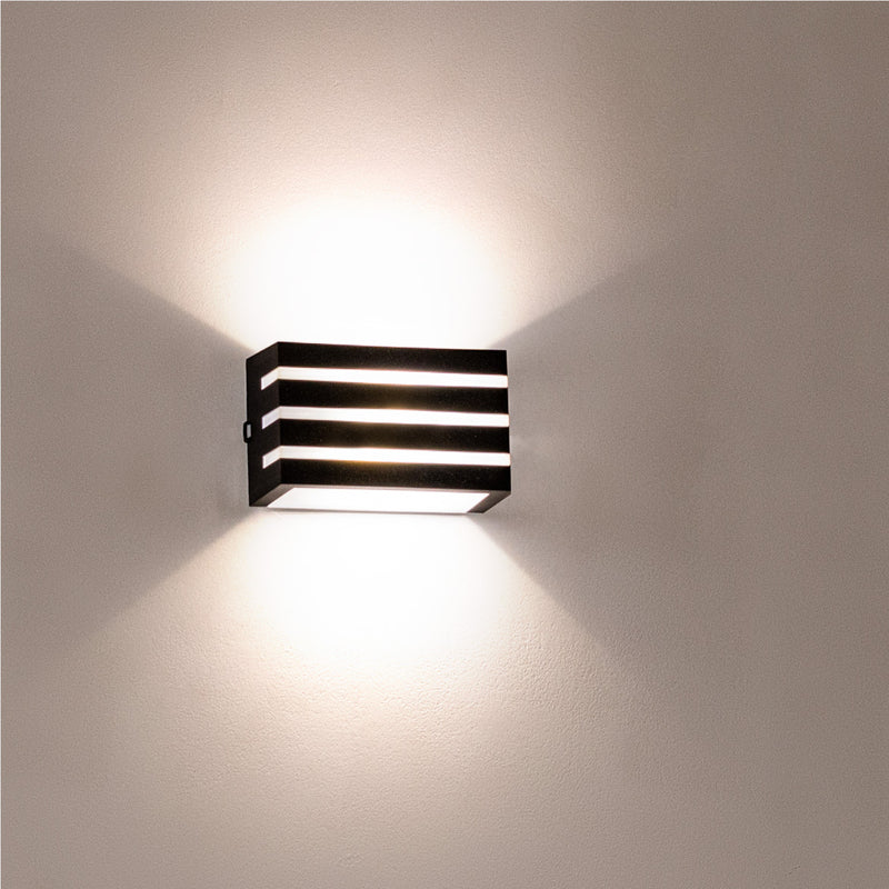 Arandela Frisada Policarbonato Parede Muro St641-Starlumen-