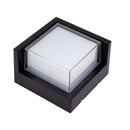 Arandela Iglu Preta Quadrada 16x16cm 12w 3000k Ip65 DN 33990 St448-Opus-Starlumen