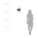 Arandela Malu Preto Fosco e Smoky ZR129-SKY Globo Vidro Starlux para G9 ST2597-Starlux-Starlumen