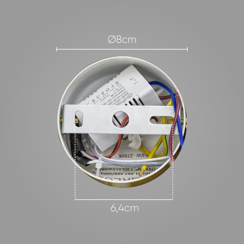 Arandela Papilio IDL016WLMG Ouro Fosco LED 6W 2700k ST2714