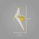 Arandela Perch Bird Dourado Pássaro Origami LED 6W IDL-002-MG ST1760-Starlux-Starlumen