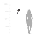 Arandela Petra Starlux Preta LED Branco Quente ZR108-SKY ST2586-Starlux-Starlumen