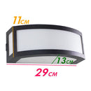 Arandela Policarbonato Preta Maresia 29cm St1612-Starlumen-